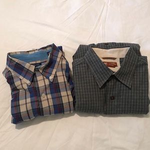 M Bundle: Two long sleeve button shirts